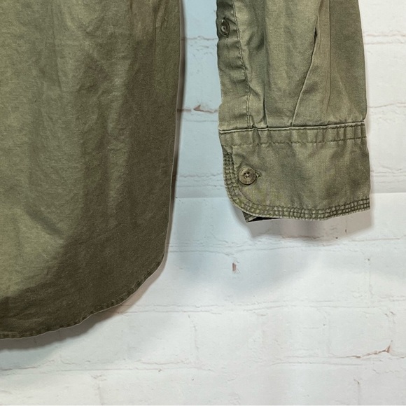 Red Head Brand Co Mens Green Long Sleeve Work Shirt Button Down Size Medium - Picture 9 of 11